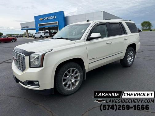 White Diamond Tri-Coat 2015 GMC Yukon Denali