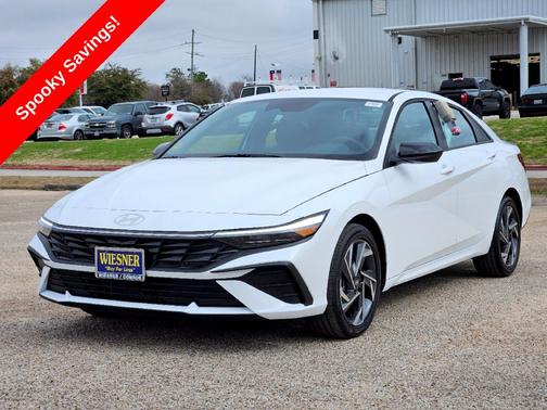 Serenity White 2025 Hyundai ELANTRA HEV SEL Sport