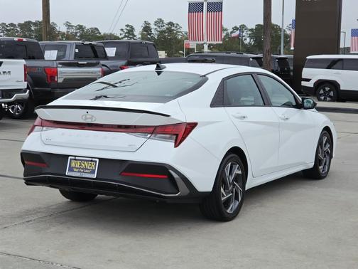Serenity White 2025 Hyundai ELANTRA HEV SEL Sport