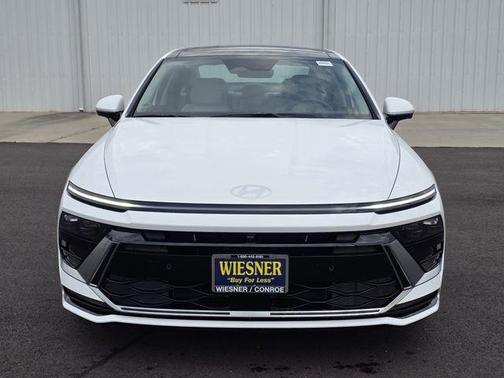 White 2026 Hyundai SONATA Hybrid Limited