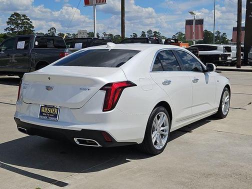 Crystal White 2023 Cadillac CT4 Luxury