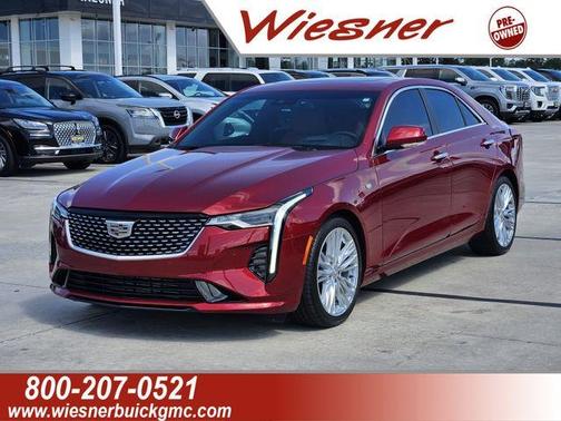 Radiant Red 2023 Cadillac CT4 Premium Luxury