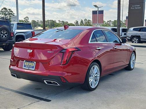 Radiant Red 2023 Cadillac CT4 Premium Luxury