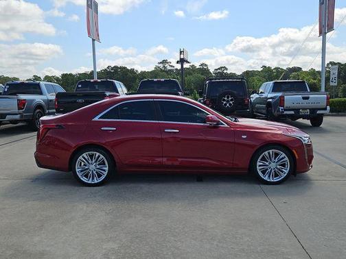 Radiant Red 2023 Cadillac CT4 Premium Luxury