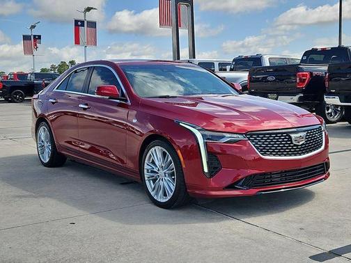 Radiant Red 2023 Cadillac CT4 Premium Luxury