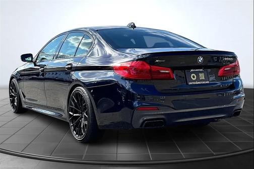 Blue 2018 BMW M550 i Xdrive