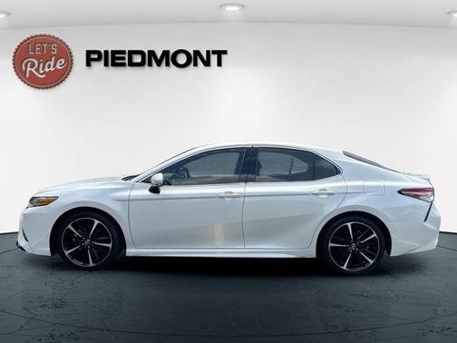 White 2019 Toyota Camry XSE