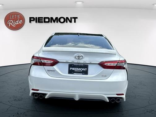 White 2019 Toyota Camry XSE