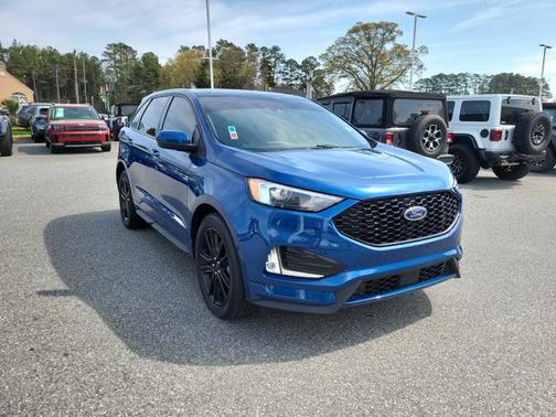 Atlas Blue Metallic 2022 Ford Edge ST-Line