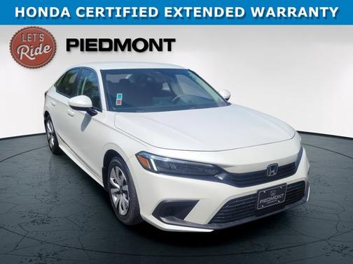 White 2023 Honda Civic LX