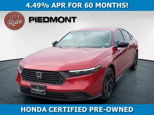 Red 2025 Honda Accord SE
