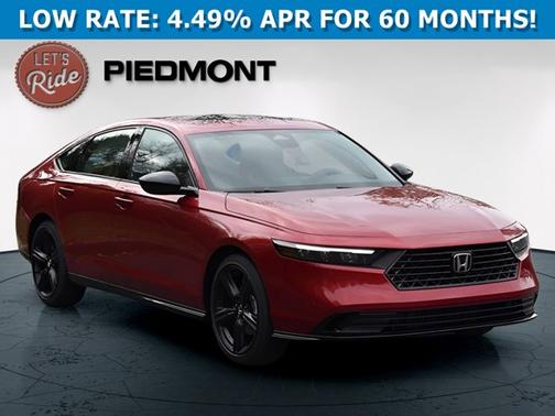 Radiant Red Metallic 2026 Honda Accord Hybrid Sport-L