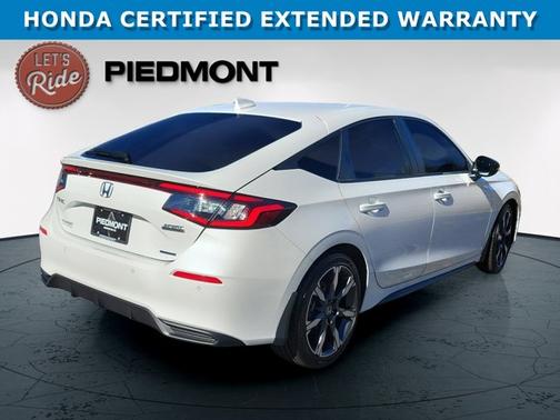 Platinum White Pearl 2025 Honda Civic Hybrid Sport Touring