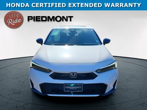 Platinum White Pearl 2025 Honda Civic Hybrid Sport Touring