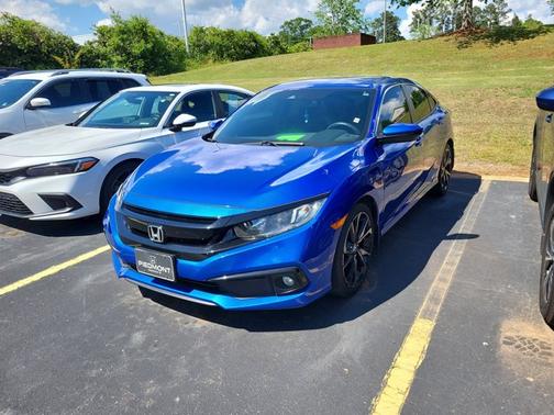 Blue 2021 Honda Civic Sport