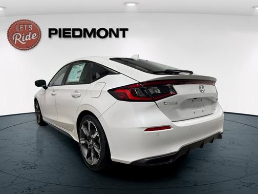 Platinum White Pearl 2026 Honda Civic Hybrid Sport Touring