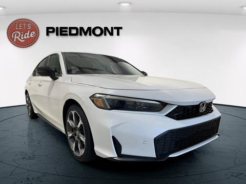 Platinum White Pearl 2026 Honda Civic Hybrid Sport Touring