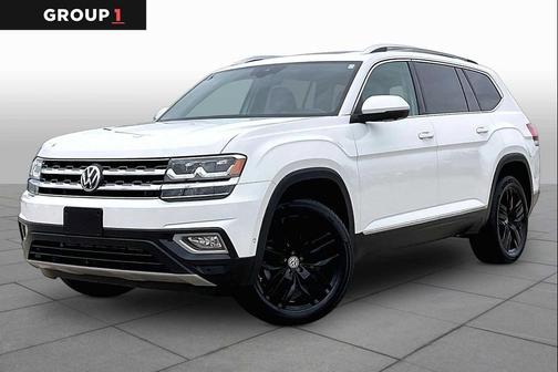 Pure White 2019 Volkswagen Atlas 3.6L SEL Premium