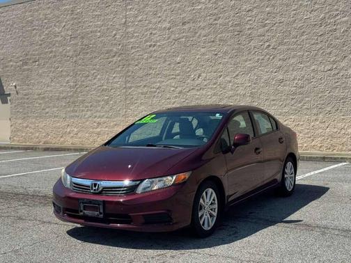 Maroon 2012 Honda Civic EX-L