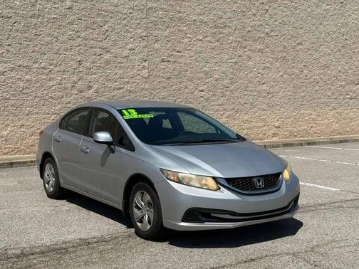 Alabaster Silver Metallic 2013 Honda Civic LX