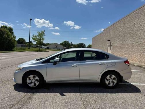Alabaster Silver Metallic 2013 Honda Civic LX