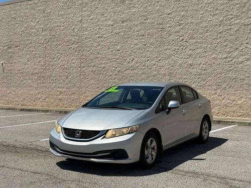 Alabaster Silver Metallic 2013 Honda Civic LX
