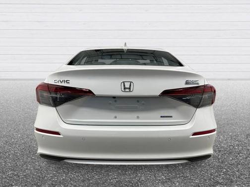Platinum White Pearl 2026 Honda Civic Hybrid Sport Touring