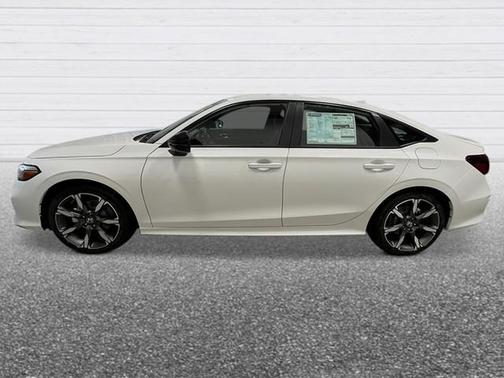 Platinum White Pearl 2026 Honda Civic Hybrid Sport Touring