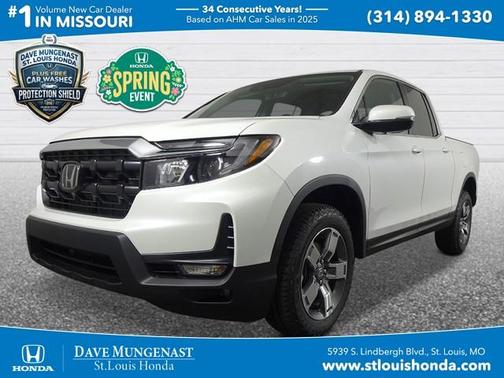 Platinum White Pearl 2026 Honda Ridgeline RTL