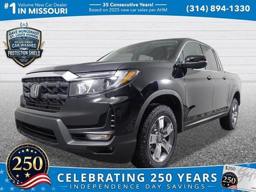 Crystal Black Pearl 2026 Honda Ridgeline RTL