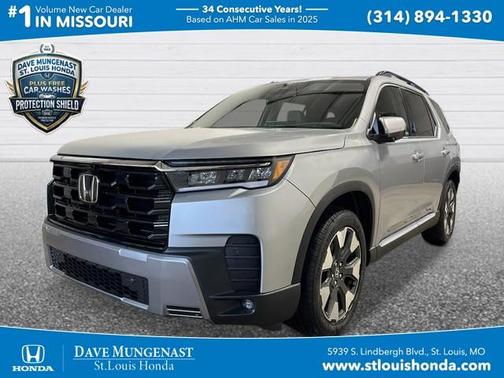 Solar Silver Metallic 2026 Honda Pilot Elite