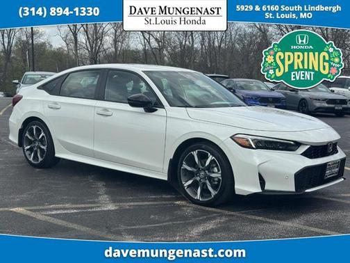 Platinum White Pearl 2025 Honda Civic Hybrid