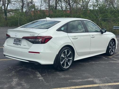 Platinum White Pearl 2025 Honda Civic Hybrid