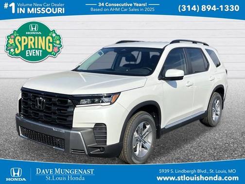 Platinum White Pearl 2026 Honda Pilot EX-L