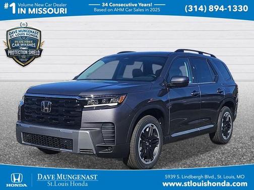 Modern Steel Metallic 2026 Honda Pilot Touring S