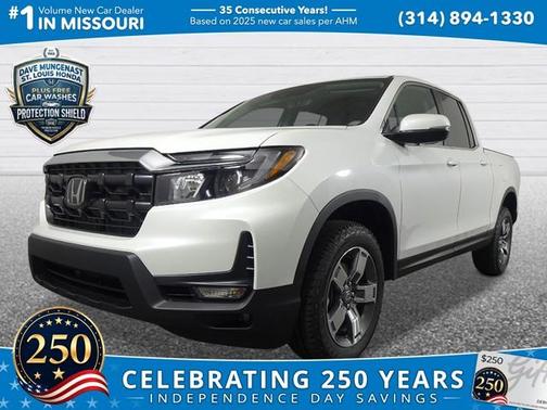 Platinum White Pearl 2026 Honda Ridgeline RTL