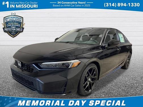 Crystal Black Pearl 2026 Honda Civic Sport