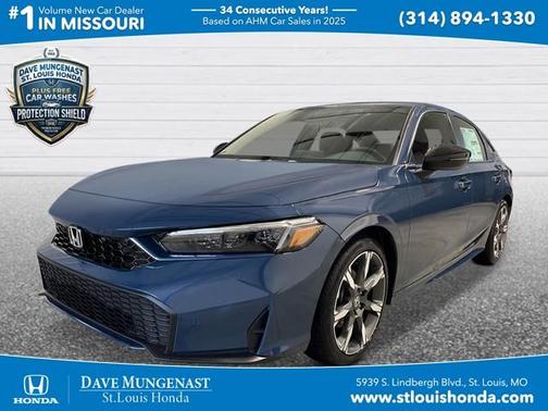 Blue Lagoon 2026 Honda Civic Hybrid Sport Touring