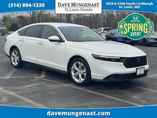 Platinum White Pearl 2025 Honda Accord LX