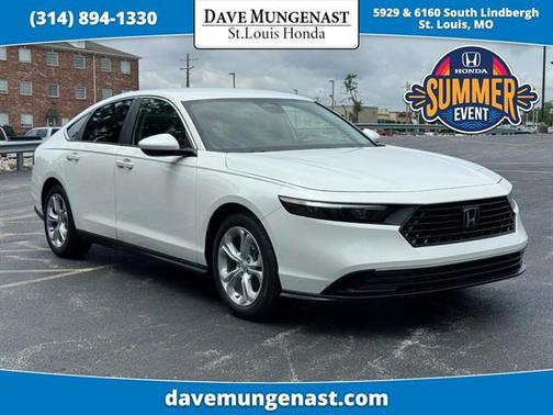 Platinum White Pearl 2025 Honda Accord LX