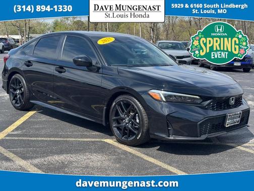 Crystal Black Pearl 2025 Honda Civic Sport