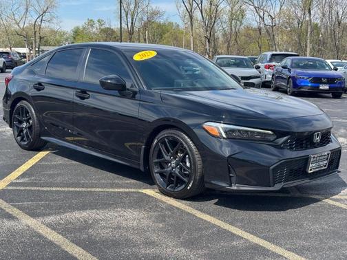 Crystal Black Pearl 2025 Honda Civic Sport