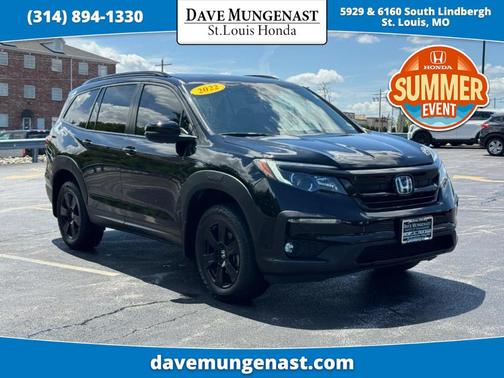 Crystal Black Pearl 2022 Honda Pilot TrailSport