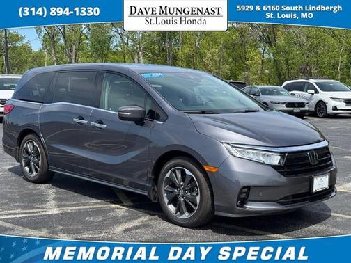 Modern Steel Metallic 2024 Honda Odyssey Elite