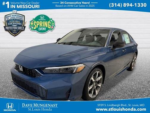 Blue Lagoon 2026 Honda Civic Hybrid Sport Touring