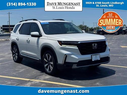 Platinum White Pearl 2025 Honda Pilot Touring