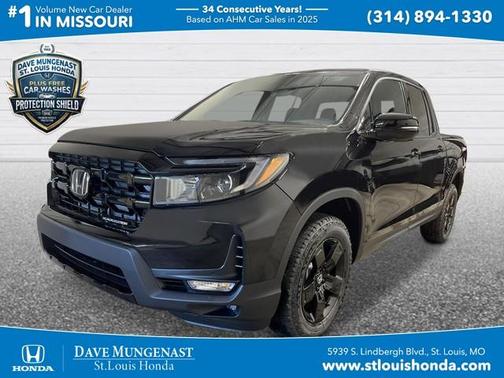 Crystal Black Pearl 2026 Honda Ridgeline Black Edition
