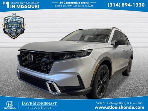 Solar Silver Metallic 2026 Honda CR-V Hybrid Sport Touring