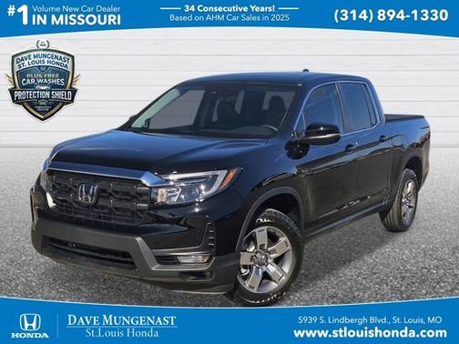 Crystal Black Pearl 2026 Honda Ridgeline RTL
