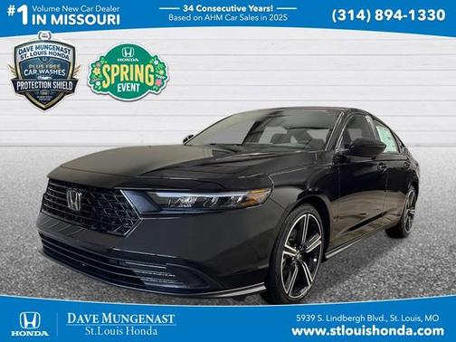 Crystal Black Pearl 2026 Honda Accord Hybrid Sport